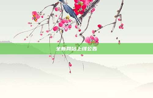 全新网站上线公告
