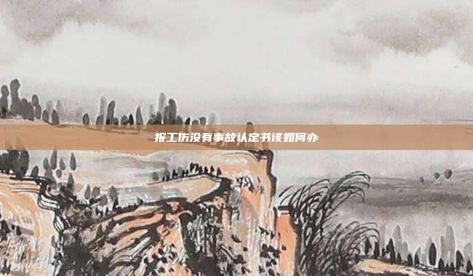 报工伤没有事故认定书该如何办