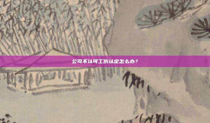 公司不认可工伤认定怎么办？
