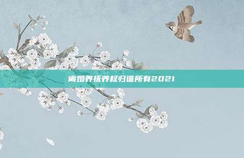 离婚养抚养权归谁所有2021
