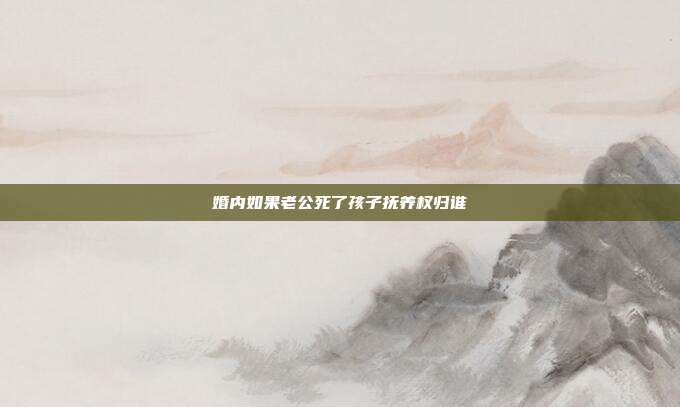 婚内如果老公死了孩子抚养权归谁