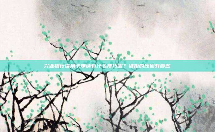 兴业银行信用卡申请有什么技巧呢？被拒的原因有哪些