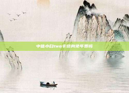 中信小白two卡终身免年费吗