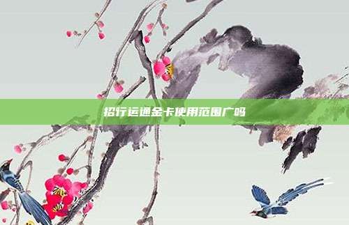 招行运通金卡使用范围广吗