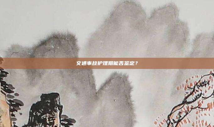 交通事故护理期能否鉴定？