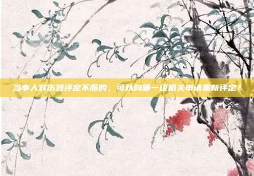 当事人对伤残评定不服的，可以向哪一级机关申请重新评定？