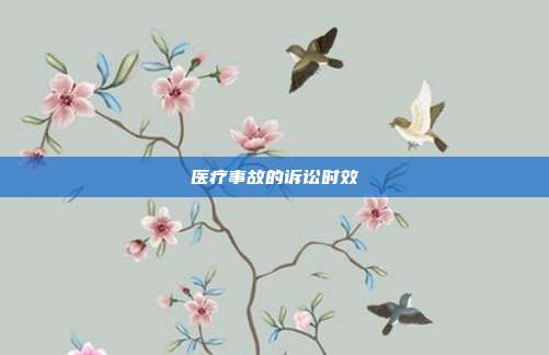医疗事故的诉讼时效 医疗事故的诉讼时效